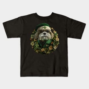 St Patricks Day Dog 1 Kids T-Shirt